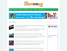 Tablet Screenshot of currentnewsblog.com